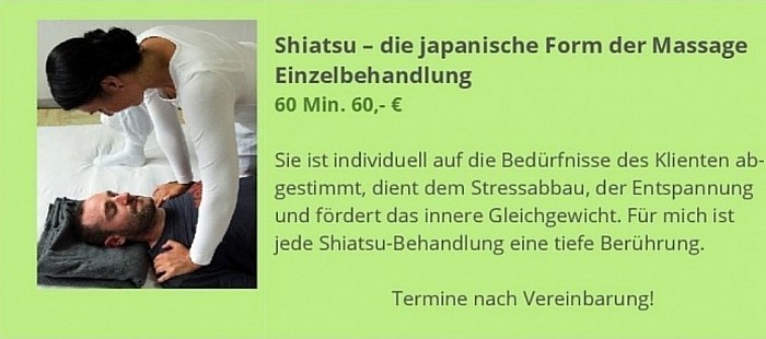 Shiatsu-Behandlung. Entspannung. Wohlbefinden. Harmonie. Mäuseland - Flörsheim, Main-Taunus-Kreis.