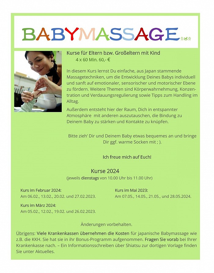 aceki•BabyShiatsu®. Japanische Babymassage.