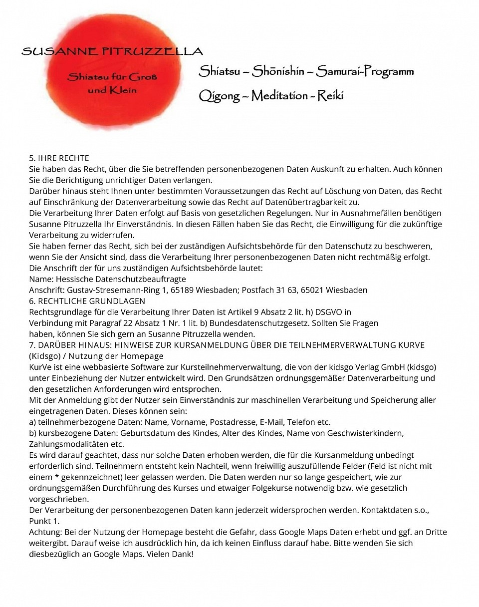 Klienteninformation zum Datenschutz (DSGVO) S.2.