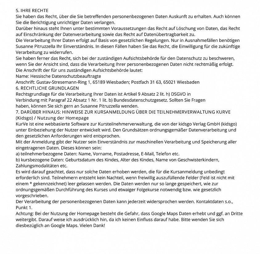 Klienteninformation zum Datenschutz (DSGVO) S.2.