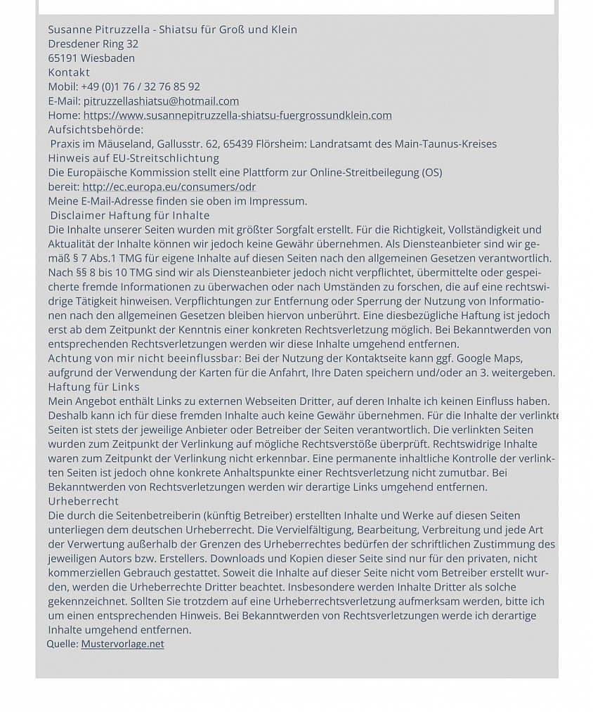 Impressum nach § 5 TMG.