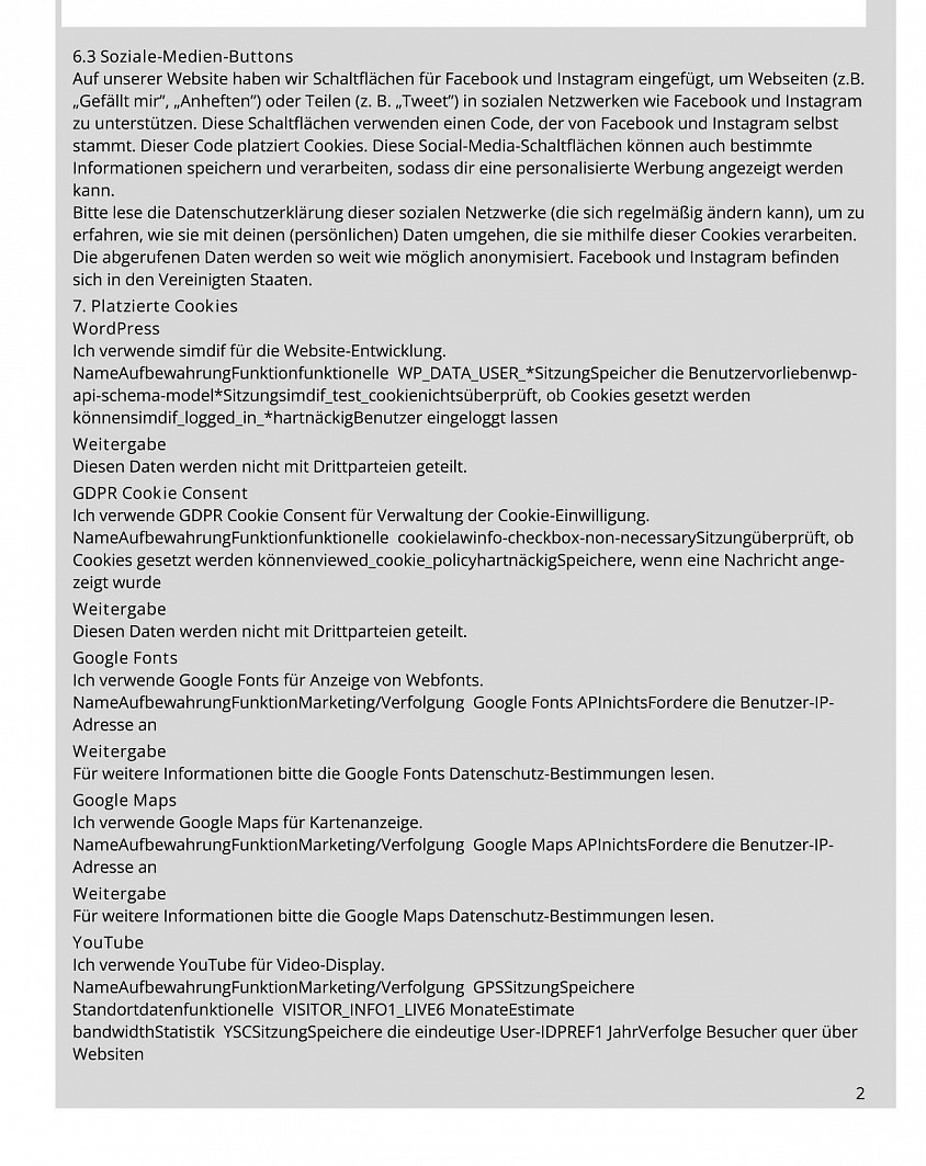 Cookie-Richtlinie S. 2.