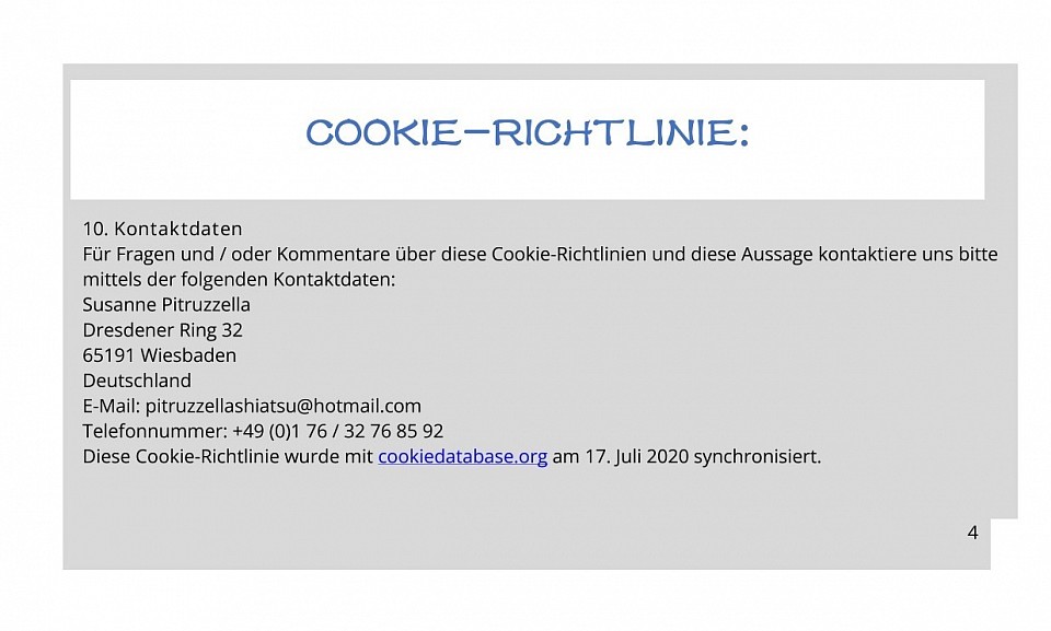 Cookie-Richtlinie S. 4.